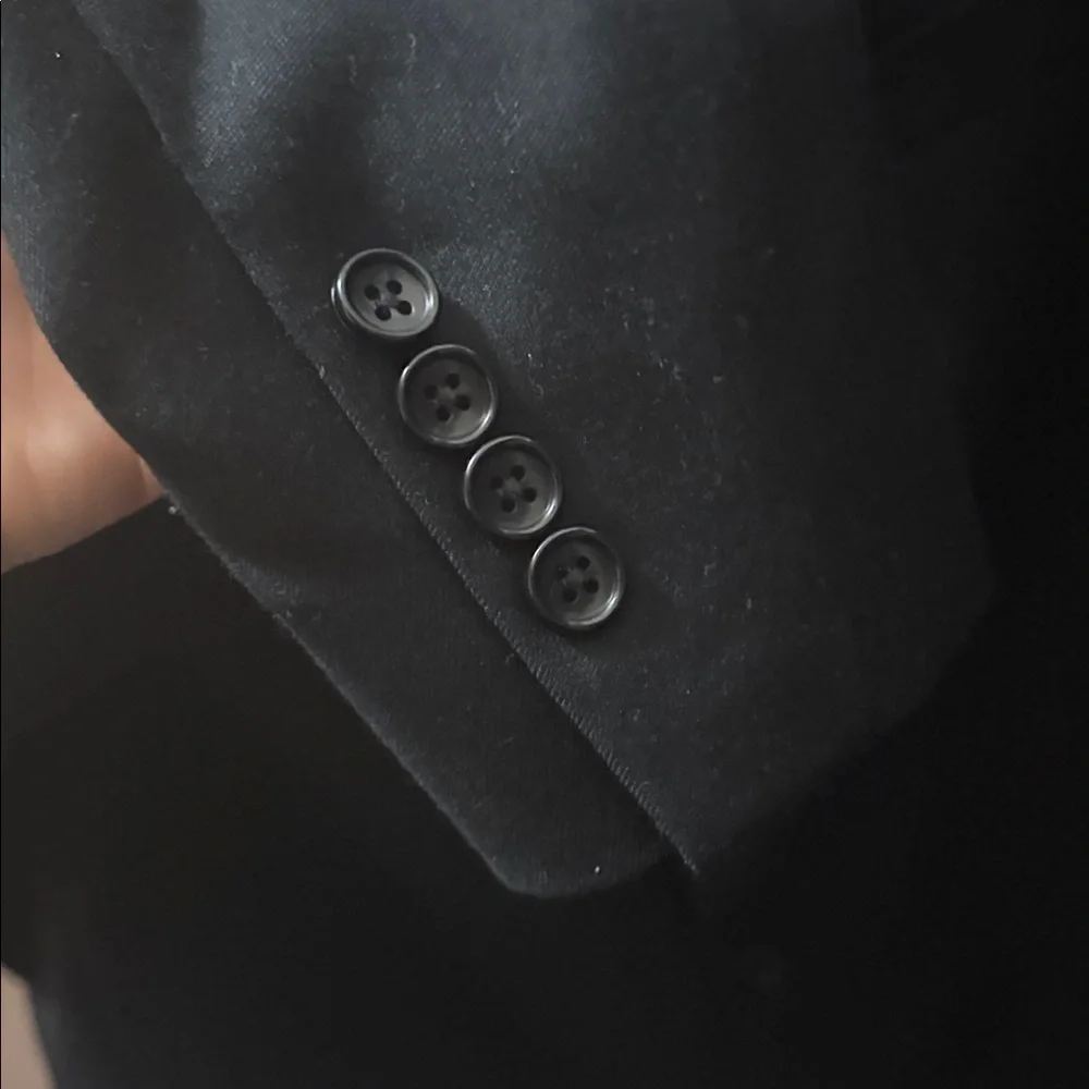 Dockers Charcoal Men's Suit Coat Blazer Fits Like a Men’s XL Wedding Guest Used